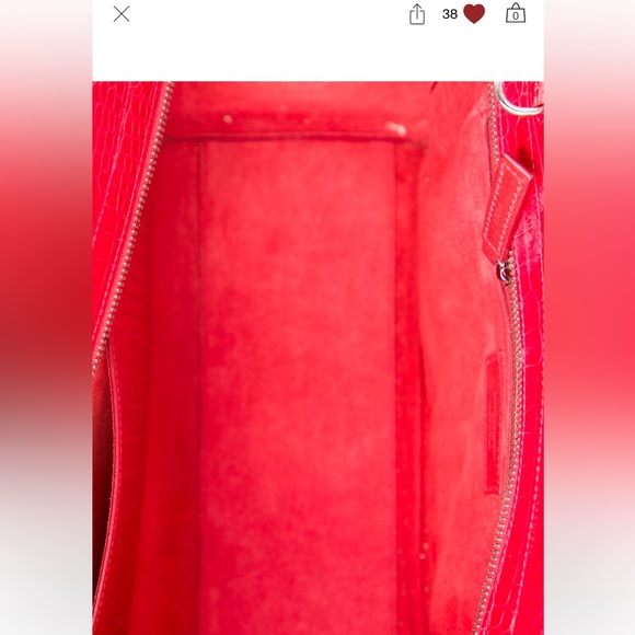 Yves Saint Laurent, Embossed Small Rive Gauche Cabas Tote - Picture 4 of 7